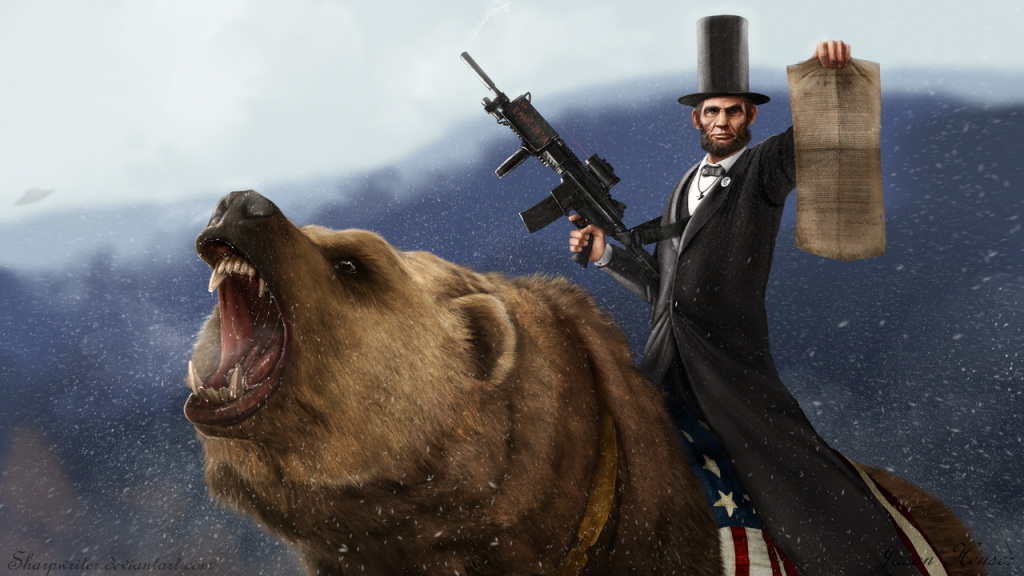 abe_lincoln_riding_a_grizzly_by_sharpwriter-d33u2nl
