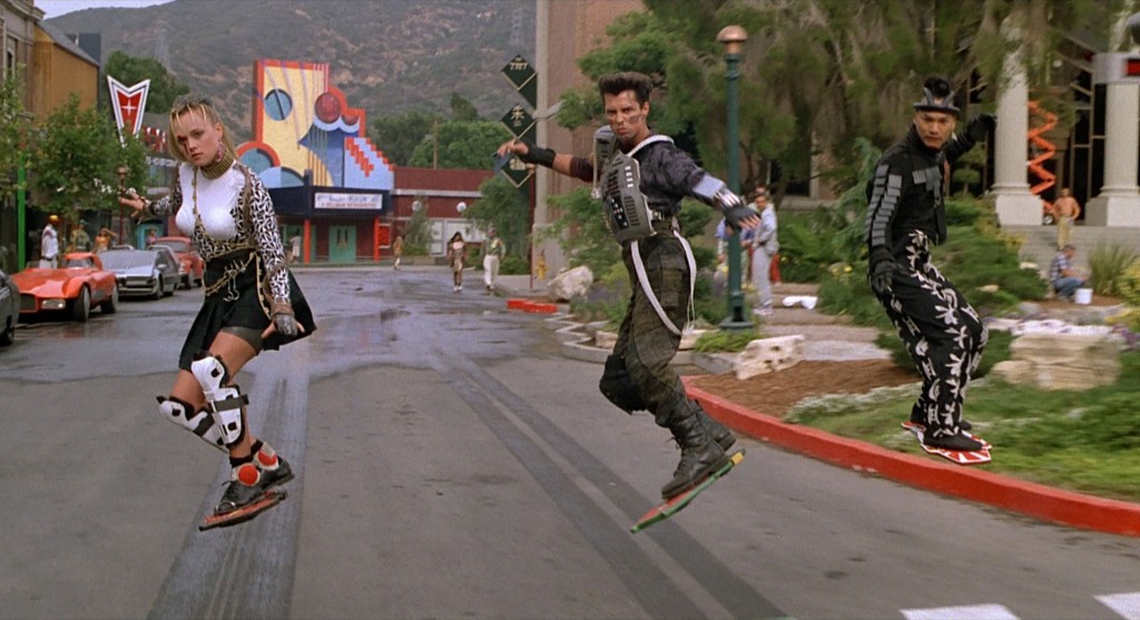 Hoverboard chase from "Back to the Future, Part II"