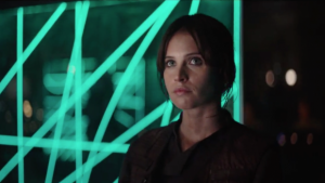Felicity Jones as Jyn Esro in Rogue One